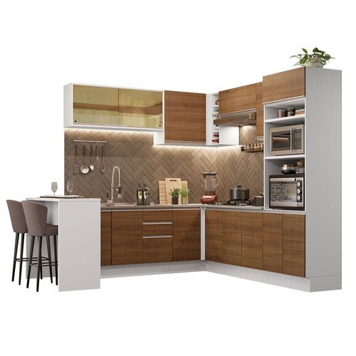 Cocina Integral Completa Esquinera con Isla Madesa Glamy BM