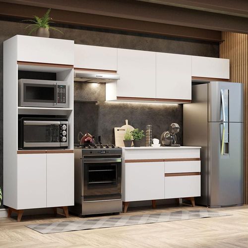 Cocina Integral Completa Modular Madesa Reims 330cm Blanco 02