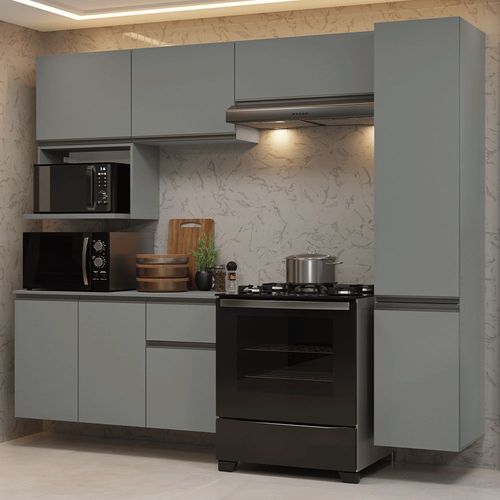 Cocina Integral Completa Modular Madesa Nice 240cm Gris 10