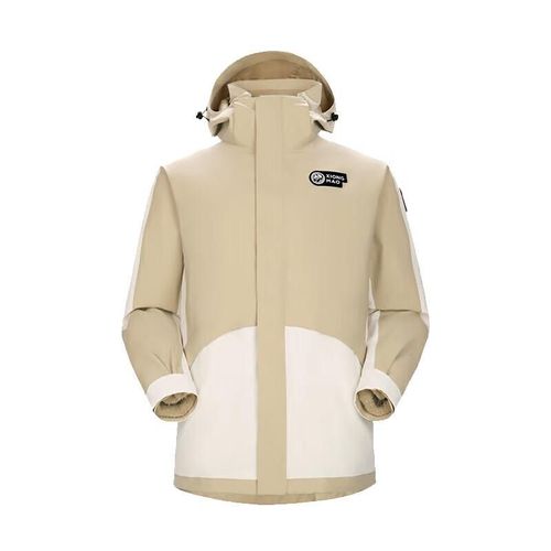 Chamarra CAMEL Beige Claro impermeable unisex