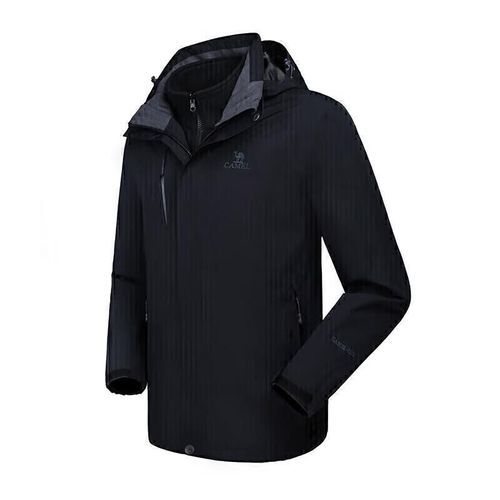 Chamarra Camel impermeable Negra 3 en 1 unisex