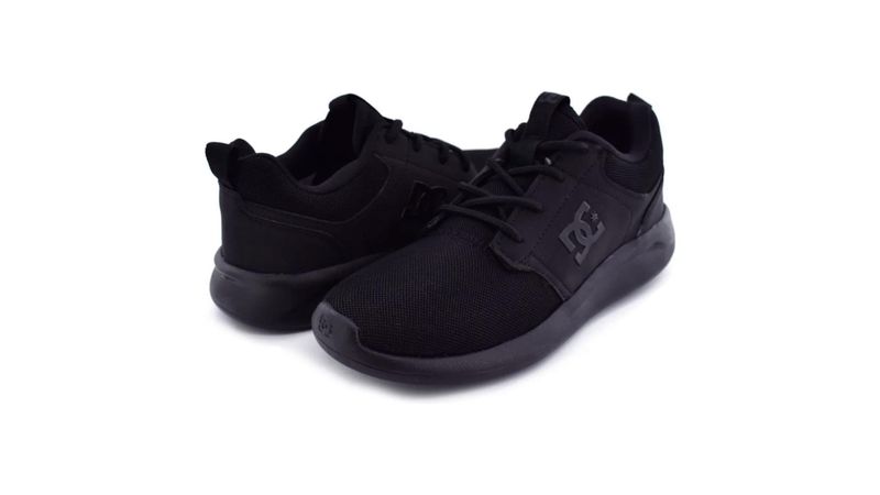 Tenis dc negro online mujer