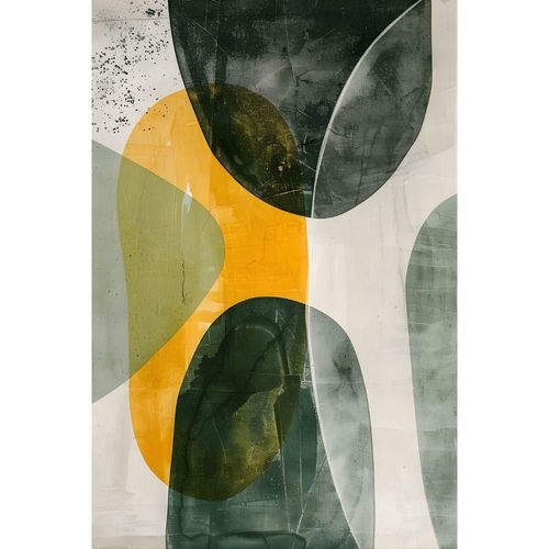 Cuadro Decorativo Geométrico 90x122cm Musgo y Arena