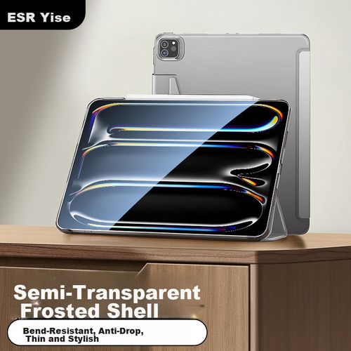 Funda Protectora ESR para iPad Pro 11 pulgadas Gris rígida con soporte tríptico