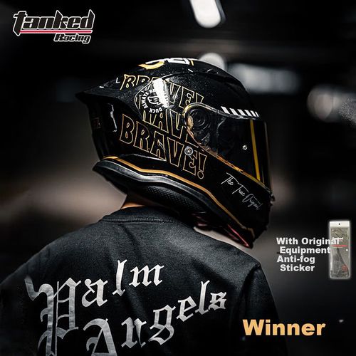 Casco para Moto Tipo Integral Tank T153S Negro Victor Patito Antiempañante XXXL