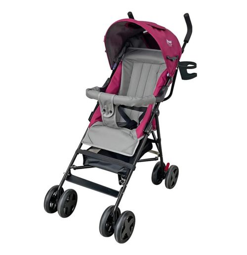 Carriola De Bastón Para Bebé D'bebé Carry Compacta Y Ligera Rosa