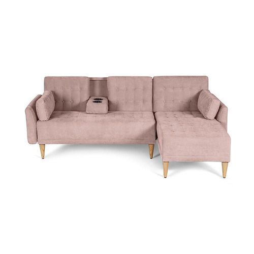 Sala Modular Reversible De Velvet Palo De Rosa Modelo Hassan