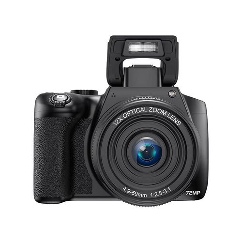 Cámara digital Komery Cámara Digital de Alta Definición Zoom óptico 12x 72 megapíxeles 4K pantalla abatible