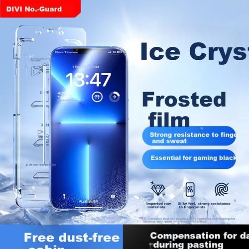 Protector de Vidrio Templado DIVI para iPhone 13 Pro Max / 14 Plus Mate Antihuellas