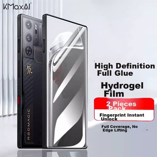 Protector de Pantalla KMaxAI Hidrogel para Nubia Red Magic 10 Air/9 Pro/8 Pro/8S Pro 2 piezas