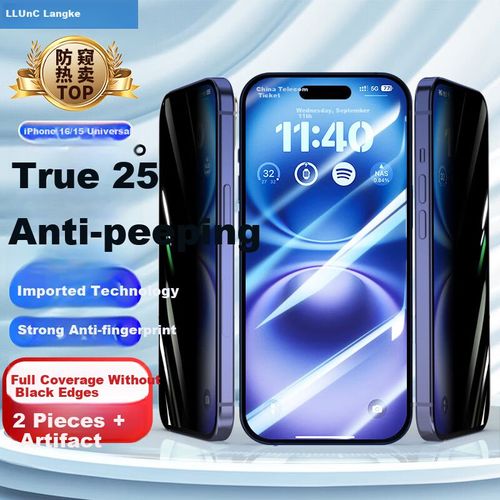 Protector de Pantalla Lanket iPhone 16/15 Vidrio Templado Transparente