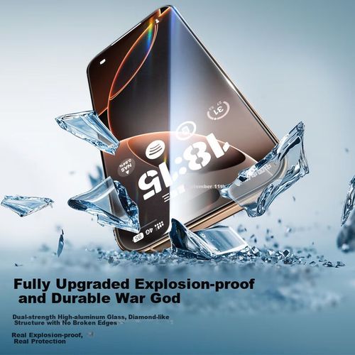 Protector de Pantalla Langke iPhone 16 Pro Vidrio Templado Transparente