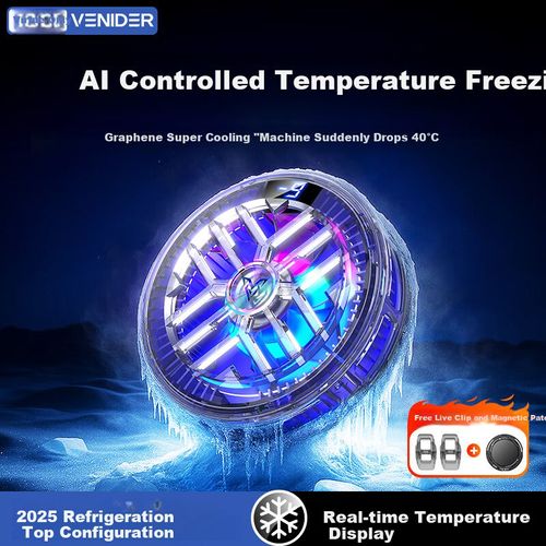 Base de Enfriamiento VENIDER V11 ABS Aleación Negro Azul