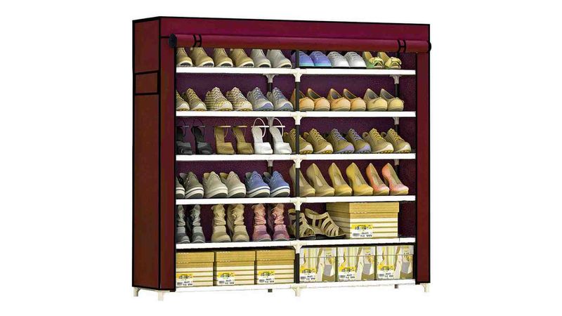 Zapatera Closet Organizador de Zapatos para 36 Pares con Compartimientos de  Ropa Rack and Pack Gris