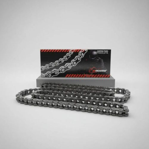 Set 2 Pzas Cadena 520H-126L Reforzada Color Negro – Paso 520