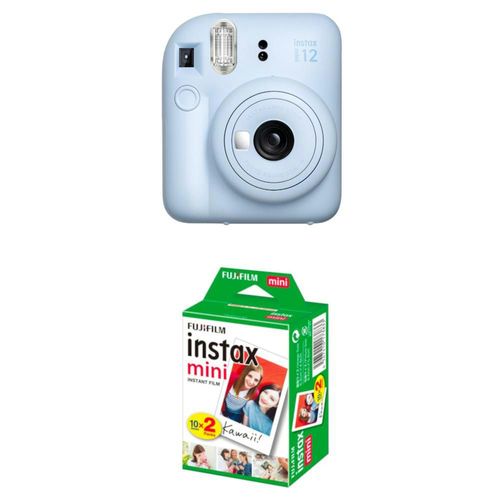 Cámara Fujifilm Instax Mini 12  con Rollo color Azul