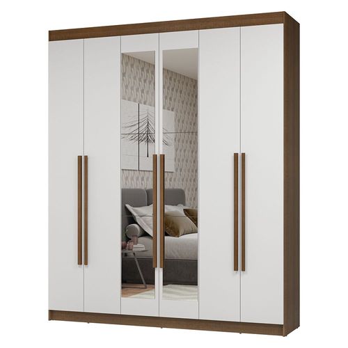 Ropero Closet Madesa Venus 6 Puertas 2 Espejos 180cm MB 01
