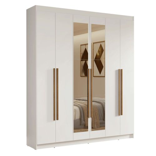 Ropero Closet Madesa Venus 6 Puertas 2 Espejos 180cm BB 03