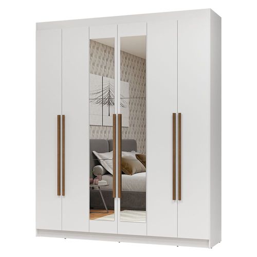 Ropero Closet Madesa Venus 6 Puertas 2 Espejos 180cm BB 04