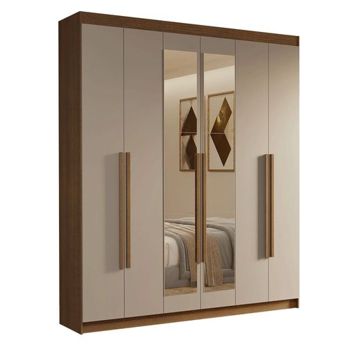 Ropero Closet Madesa Venus 6 Puertas 2 Espejos 180cm MC
