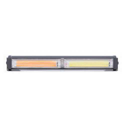 Barra Torreta LED IRON LED 2 Módulos COB Luz Fija y Estrobo 12V/24V para Techo o Tablero Ideal para Código y Señalización Vehicular Universal