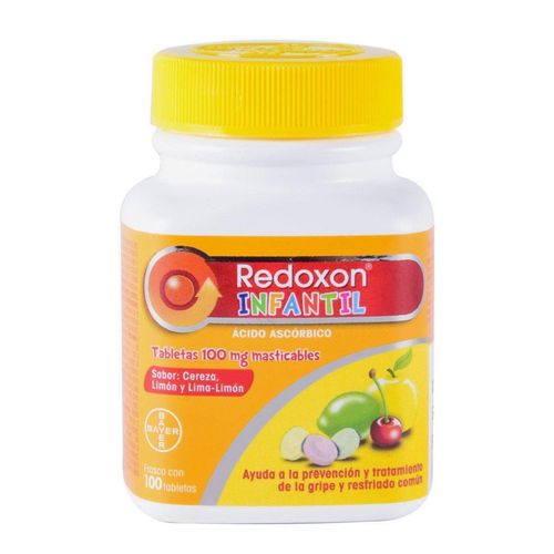 Redoxon Infantil Multivitamínico Masticable Multisabor Caja con 100 Tabletas