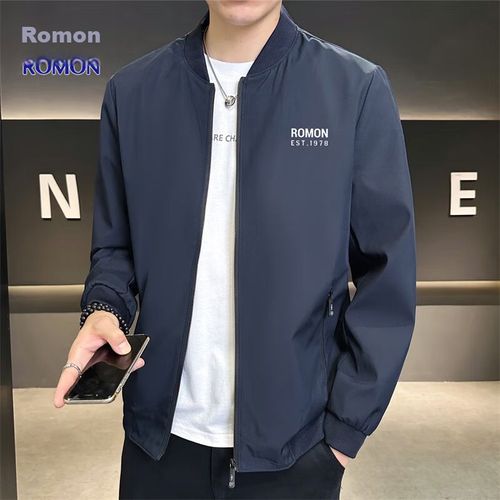 Chamarra ROMON Azul marino estilo casual para hombre