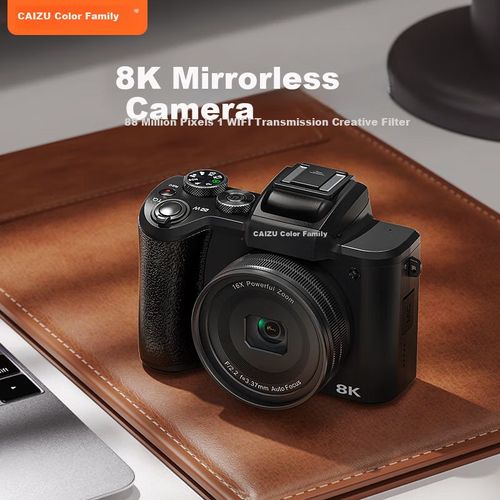 Cámara Digital CAIZU C7 Doble Cámara 88MP Video 8K pantalla táctil Wi-Fi