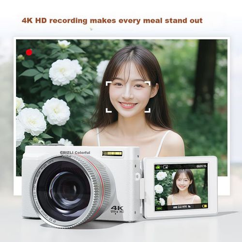 Cámara Digital CAIZU Z102S 64MP pantalla abatible 4K