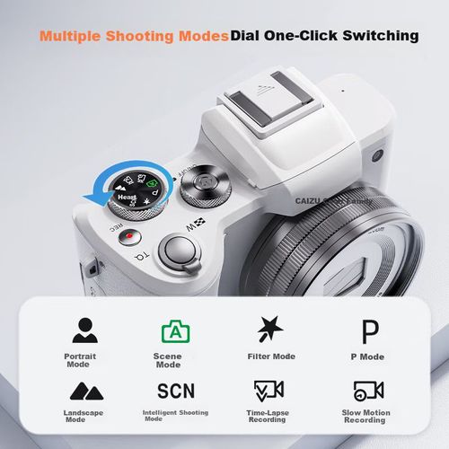 Cámara Digital CAIZU C7 Doble Cámara 88MP Video 8K