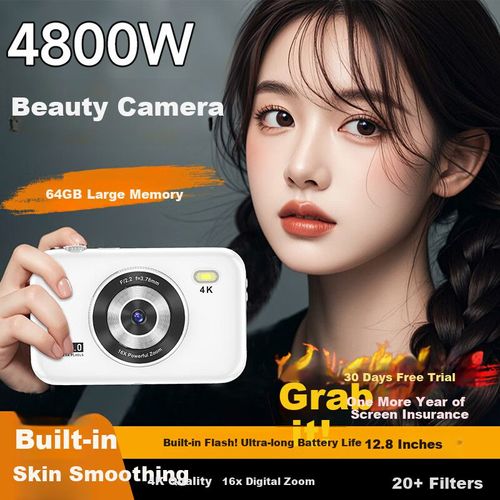 Cámara Digital Love Percentage 48MP 4K UHD portátil