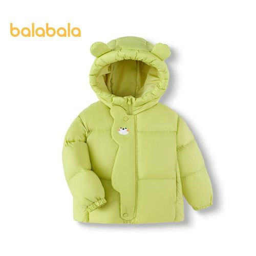 Chamarra de plumas BALABALA Verde Oliva para niño