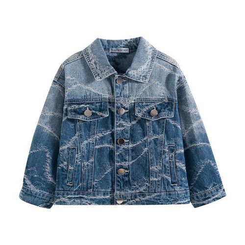 Chamarra mezclilla HEYLADS Azul efecto degradado para niño