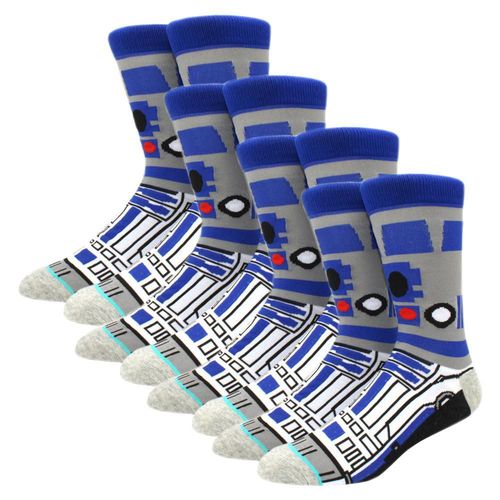Medias Diseño Casual MXKWS-004 SockStarWar07 Medias Largas de Figuras Peliculas