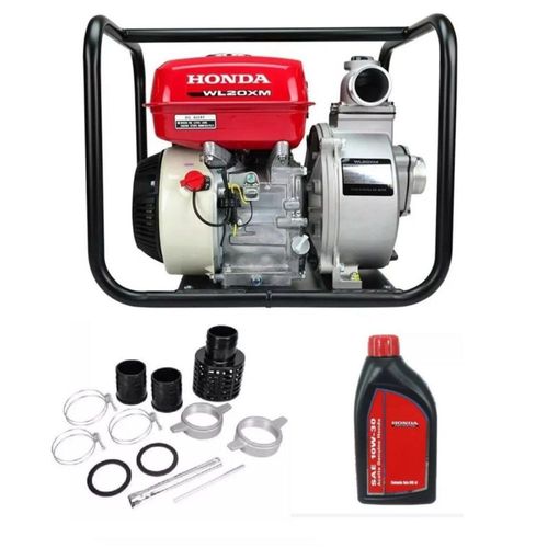 Motobomba Wl20xm Honda 5 Hp 2 Pulgadas C/sensor + Aceite SAE 10W-30