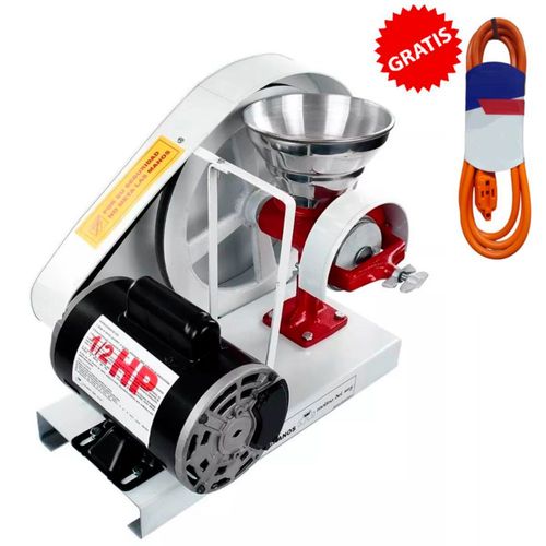 Molino Electrico Para Grano Motor 1/2 Hp Del Rey + Extensión 2m