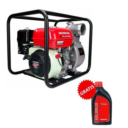 Motobomba Wl30xm Honda 3x3 Con Alerta + Aceite SAE 10W-30