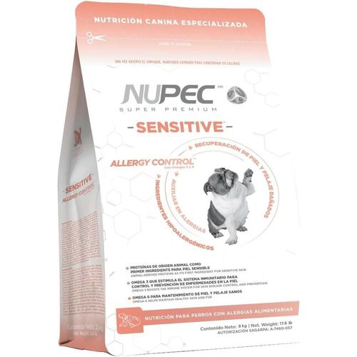 Nupec sensitive skin 8kg sellado