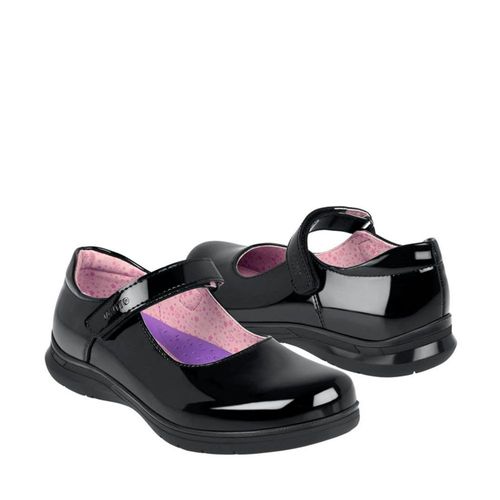 ZAPATOS ESCOLARES NIÑA VAVITO 754025 CHAROL NEGRO 18-21