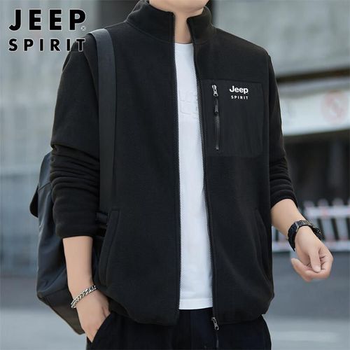 Chamarra de forro polar JEEP SPIRIT negro para hombre