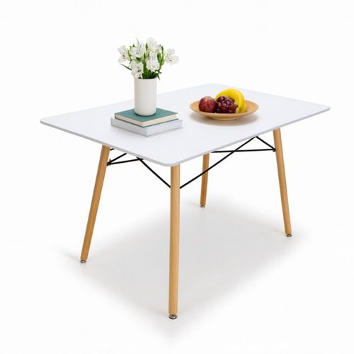 MESA OSLO RECTANGULAR 120X80 BLANCA