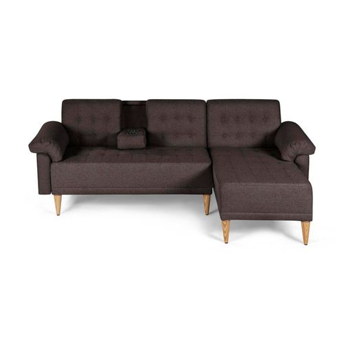 Sala Modular Reversible Brunello Color Café Con Memory Foam Respaldo Reclinable 3 Posiciones