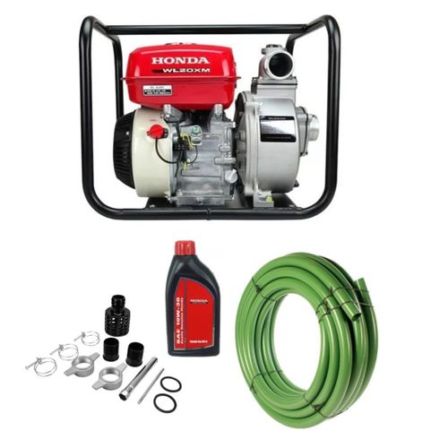 Motobomba Wl20xm Honda 5hp 2'' Aceite Y Manguera