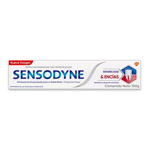 Pasta dental sensodyne sensibilidad & encías 100 gr
