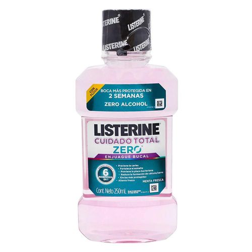 Enjuague bucal listerine cuidado total zero 250 ml