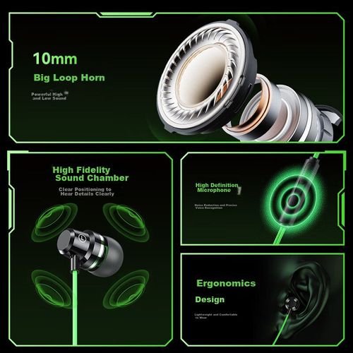 Audífonos BIAZE E27 Alámbricos con micrófono negro