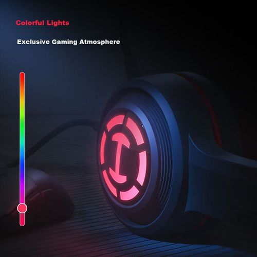 Audífonos EDIFIER G1PRO Alámbricos negros y rojos con micrófono USB