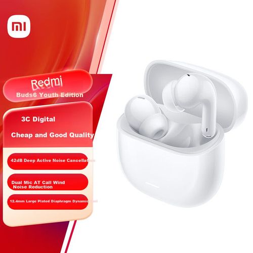 Audífonos MI RedmiBuds6 Edición Youth Inalámbricos blancos
