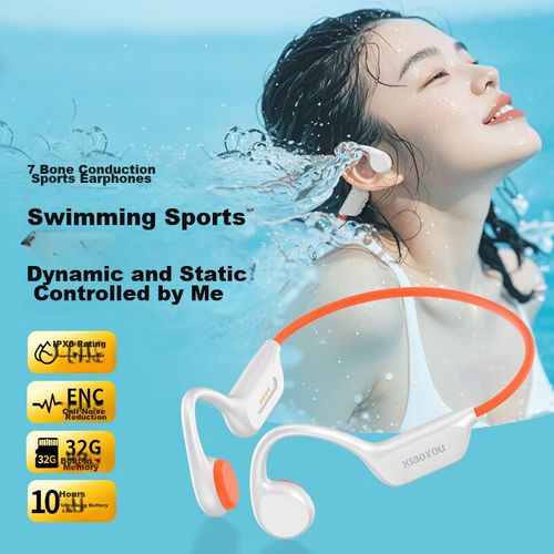Audífonos Xiaoyou X7 Bluetooth impermeables IPX8 con memoria 32GB