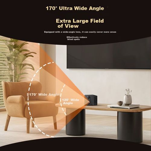 Cámara de seguridad Mingsheng 4K Ultra HD Visión nocturna Inalámbrica Recargable